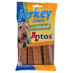 Antos Jerkey Strips With CHICKEN Läckra Platta Köttstänger 200g